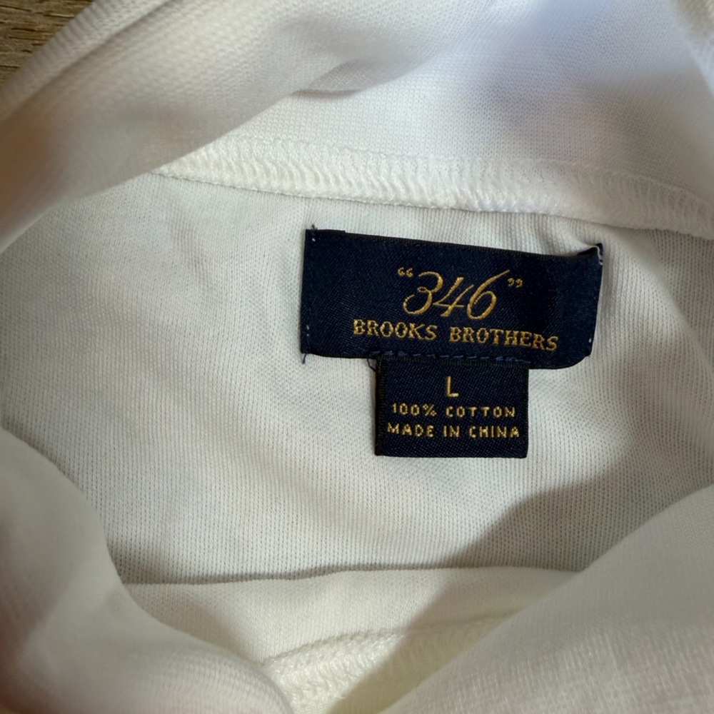 Brooks Brothers men's preppy classic long-sleeve cotton turtleneck - Picture 9 of 9